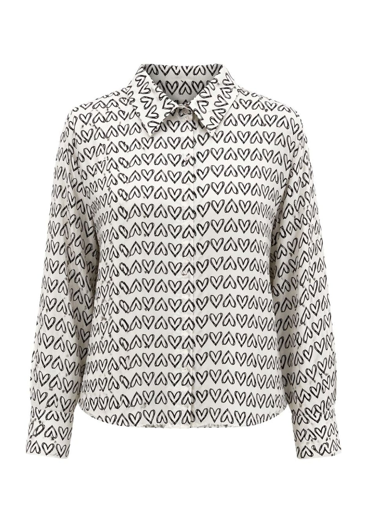Tuzzi White Metric Blouse
