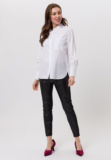 Tuzzi White Shirt with Embroidered Diamond Detail