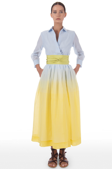 Sara Roka Edna 90 Midi Dress/Lemon Shirt Dress