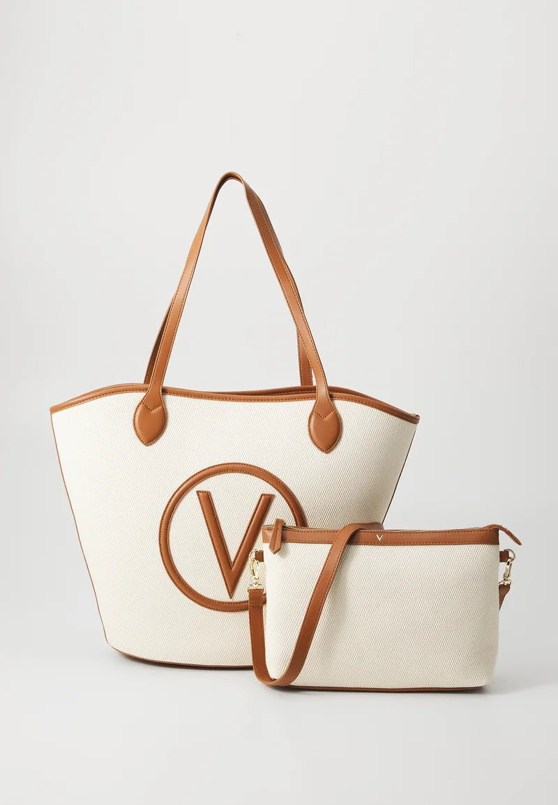 Valentino Covent Shopping Natural/Cuoio Bag