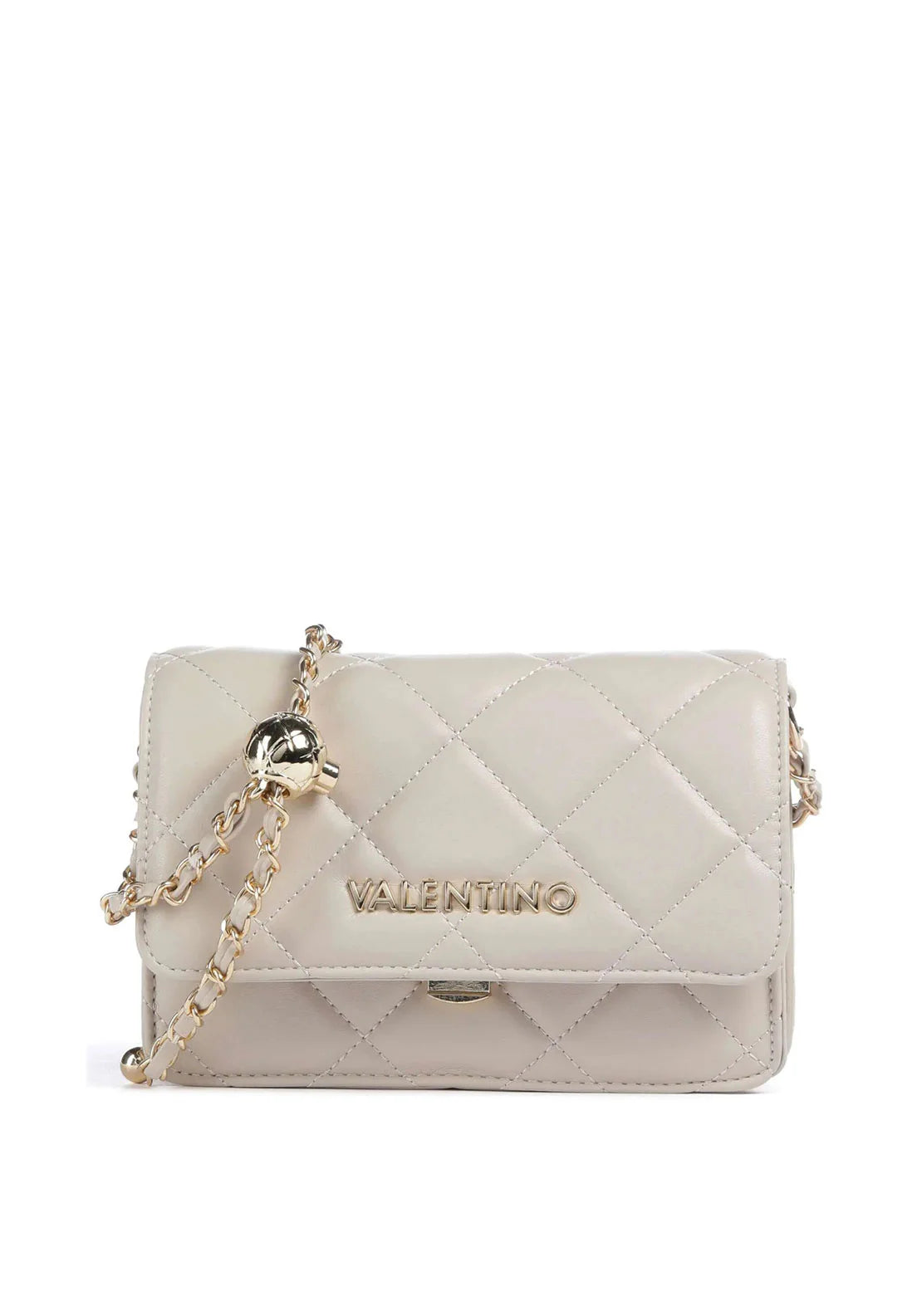 Valentino Ocarina Flap Bag Ecru