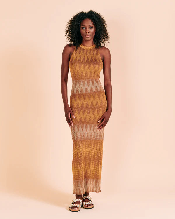 Valerie Khalfon Rimato Knitted Maxi Dress