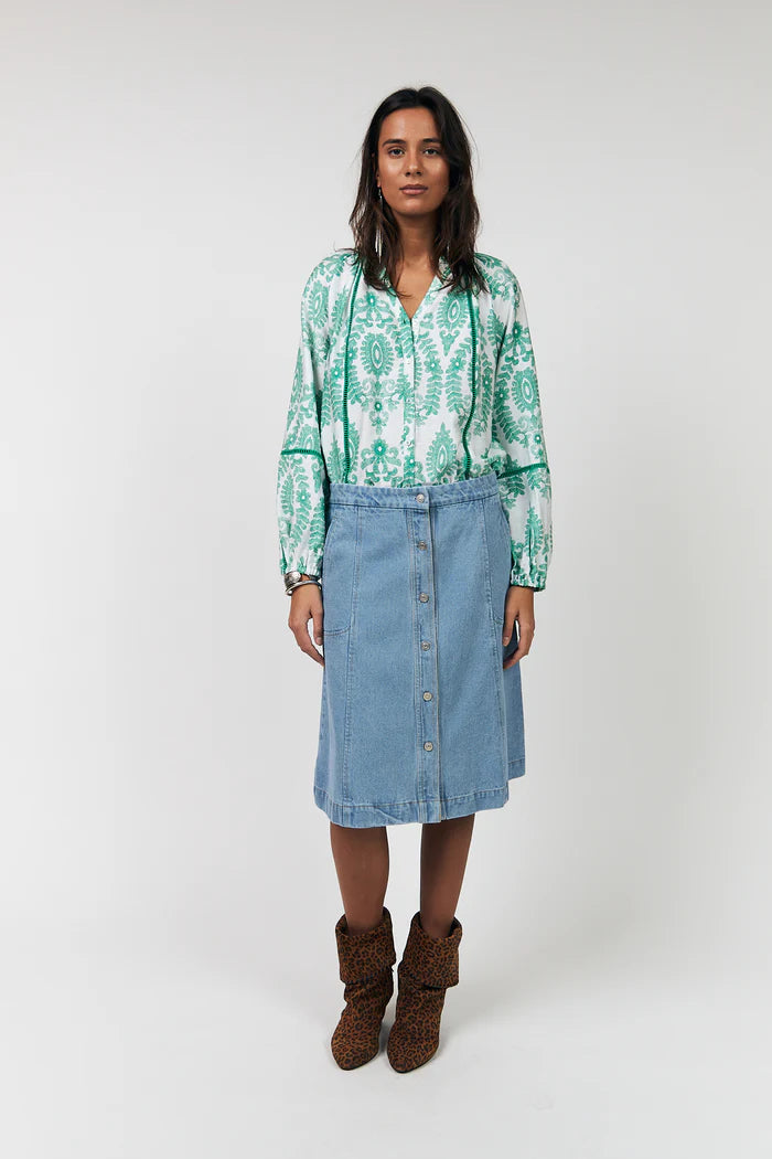 Lollys Laundry Green Vero Shirt LS