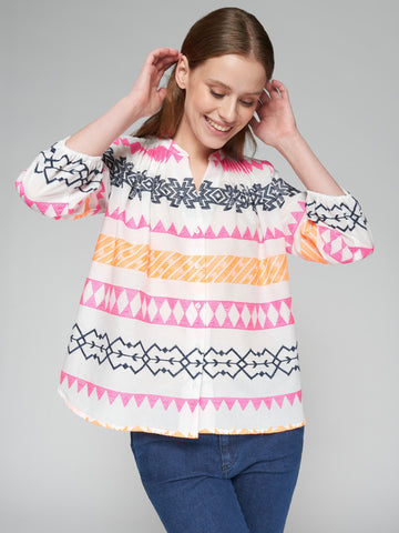 Vilagallo Bordado Neon Drew Shirt