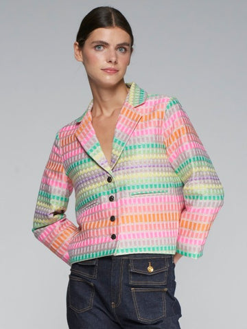 Vilagallo Emma Jacquard Multi Coloured Jacket