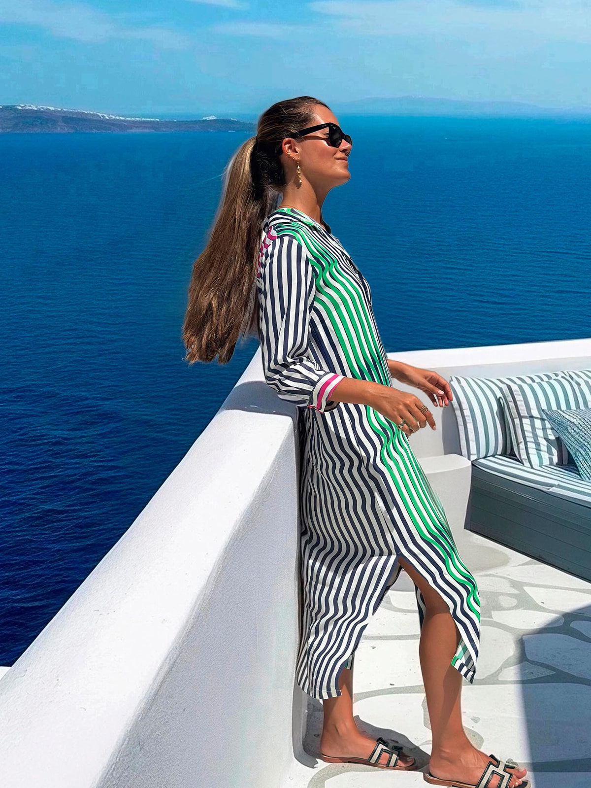 Vilagallo Marino Verda Dress