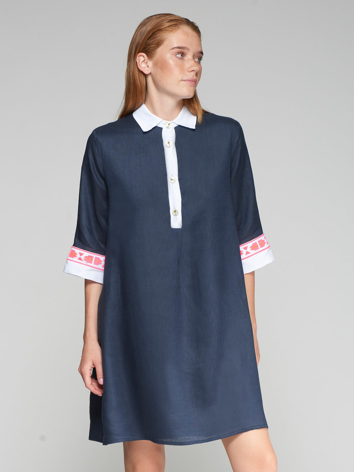 Vilagallo Miranda Dress Navy