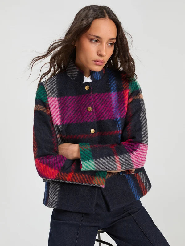 Vilagallo Multicoloured Dori Plaid Jacket