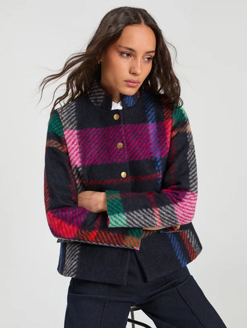 Vilagallo Multicoloured Dori Plaid Jacket