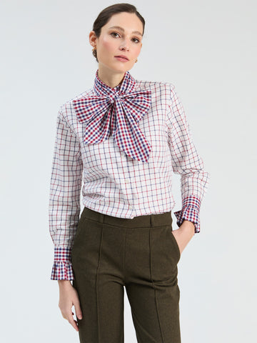Vilagallo Niki Bi Colour Plaid Shirt