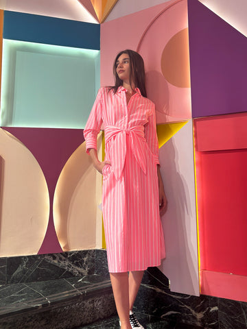 Vilagallo Rosa Fluoro Dress