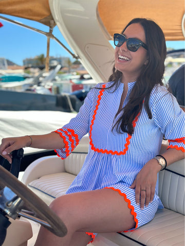 Vilagallo Striped Valerie Blouse