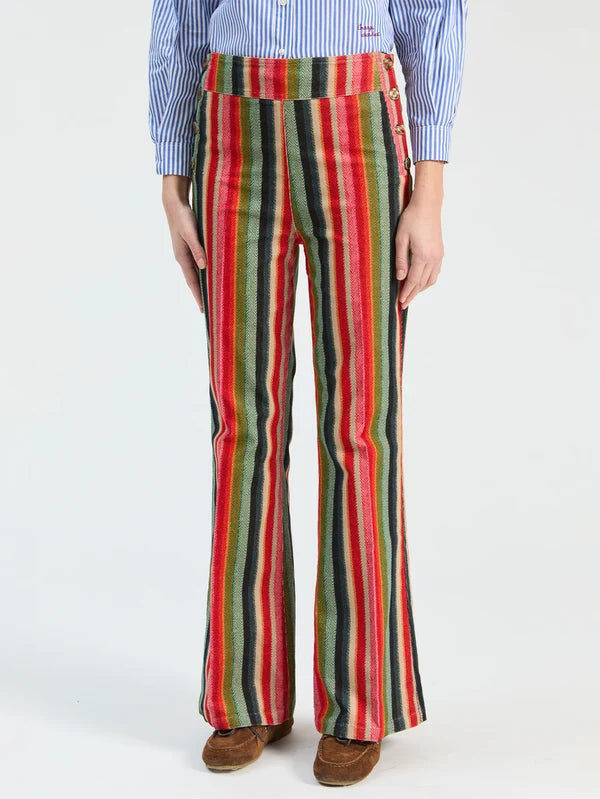 Vilagallo Teodora Herringbone Cuadro Trousers