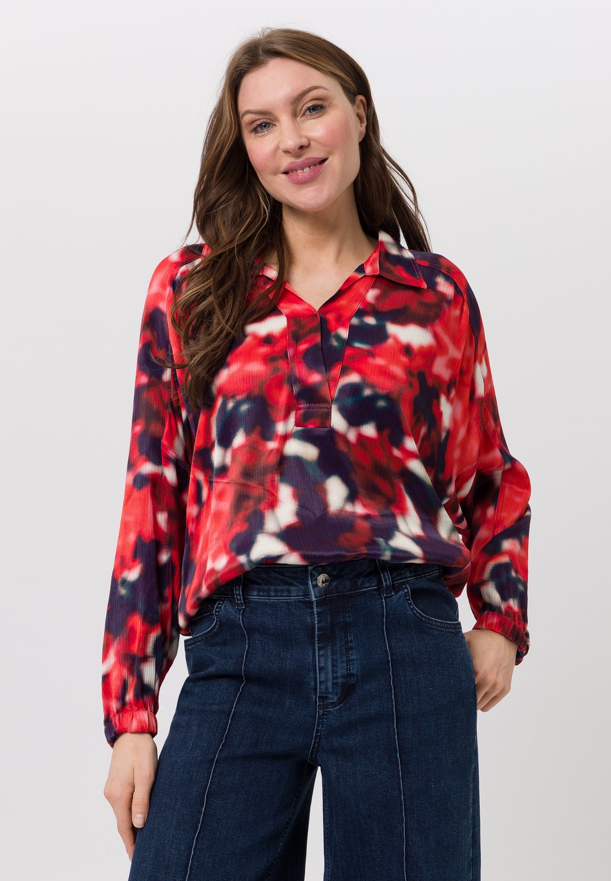 Tuzzi Abstract Red Shirt