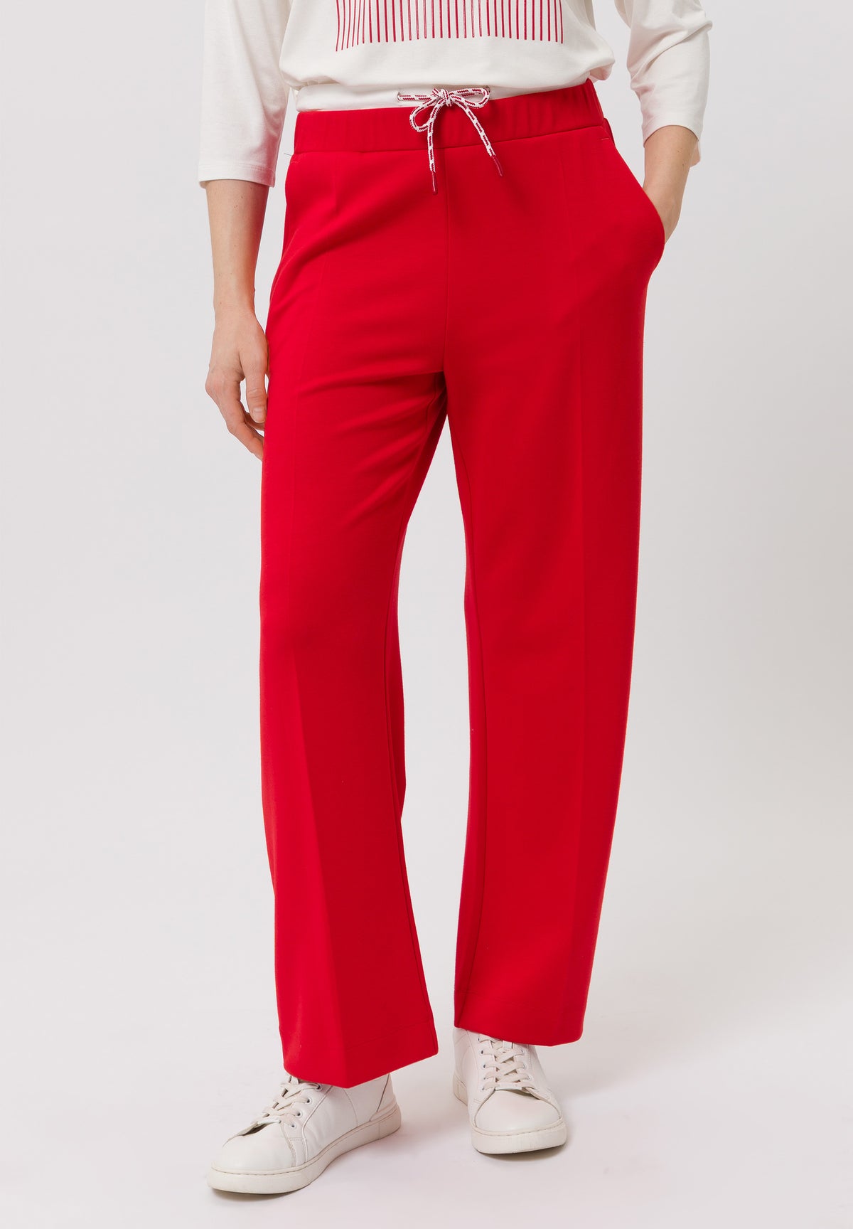 Tuzzi Radiant Red Elasticated Trousers