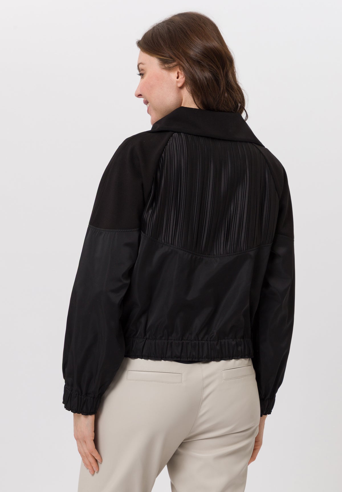 Tuzzi 2-Way Zipper Black Jacket