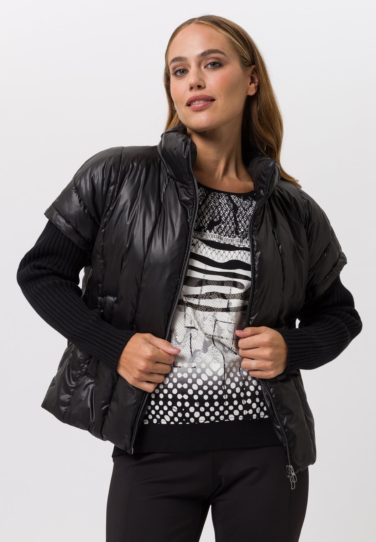 Tuzzi Black Puffer Jacket