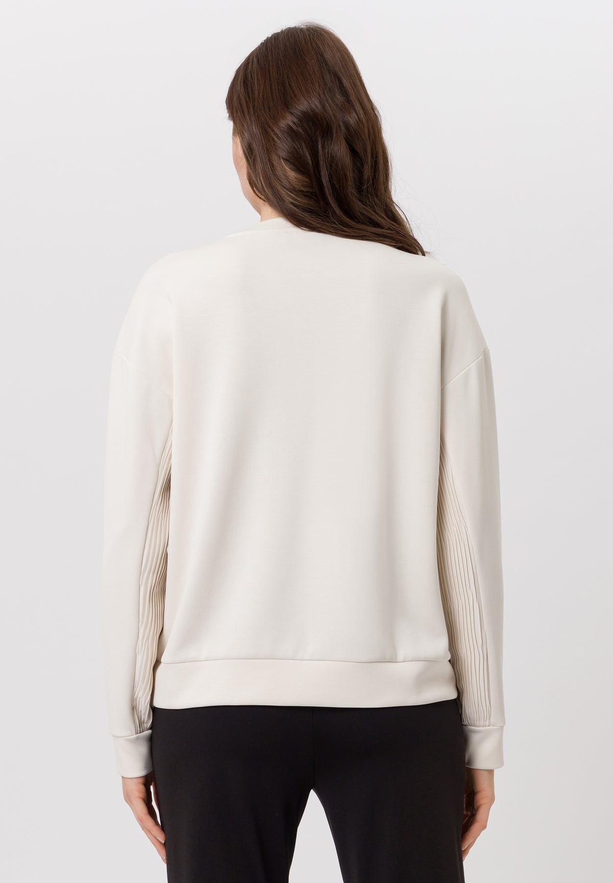 Tuzzi Cream Pleated Design Sweater