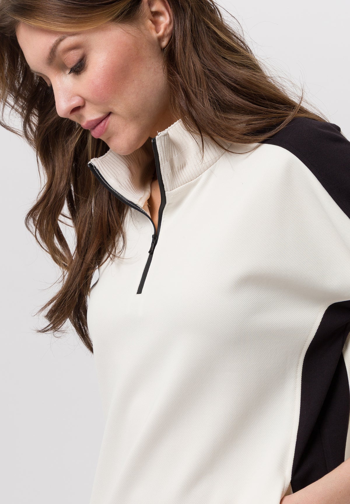 Tuzzi Cream Contrast Midi Dress