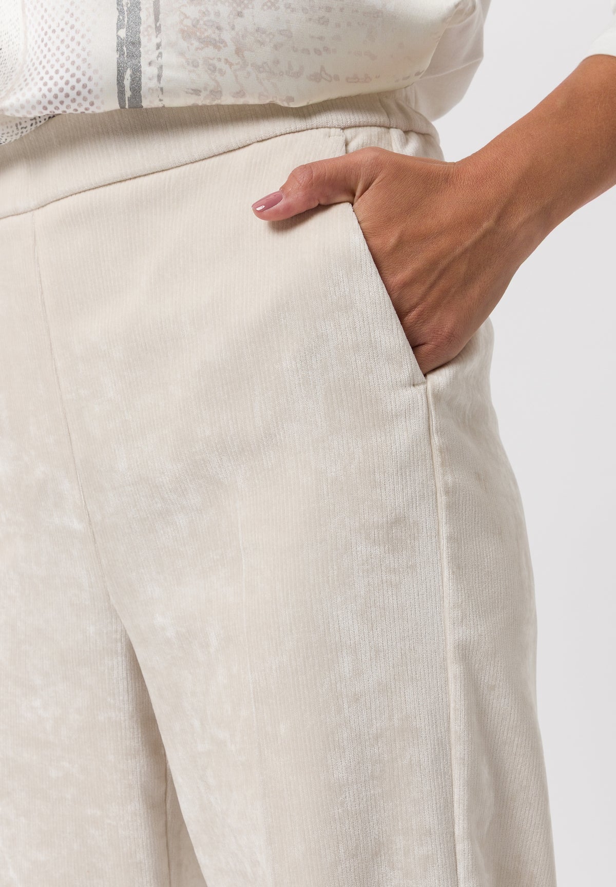 Tuzzi Cream Corduory Trousers