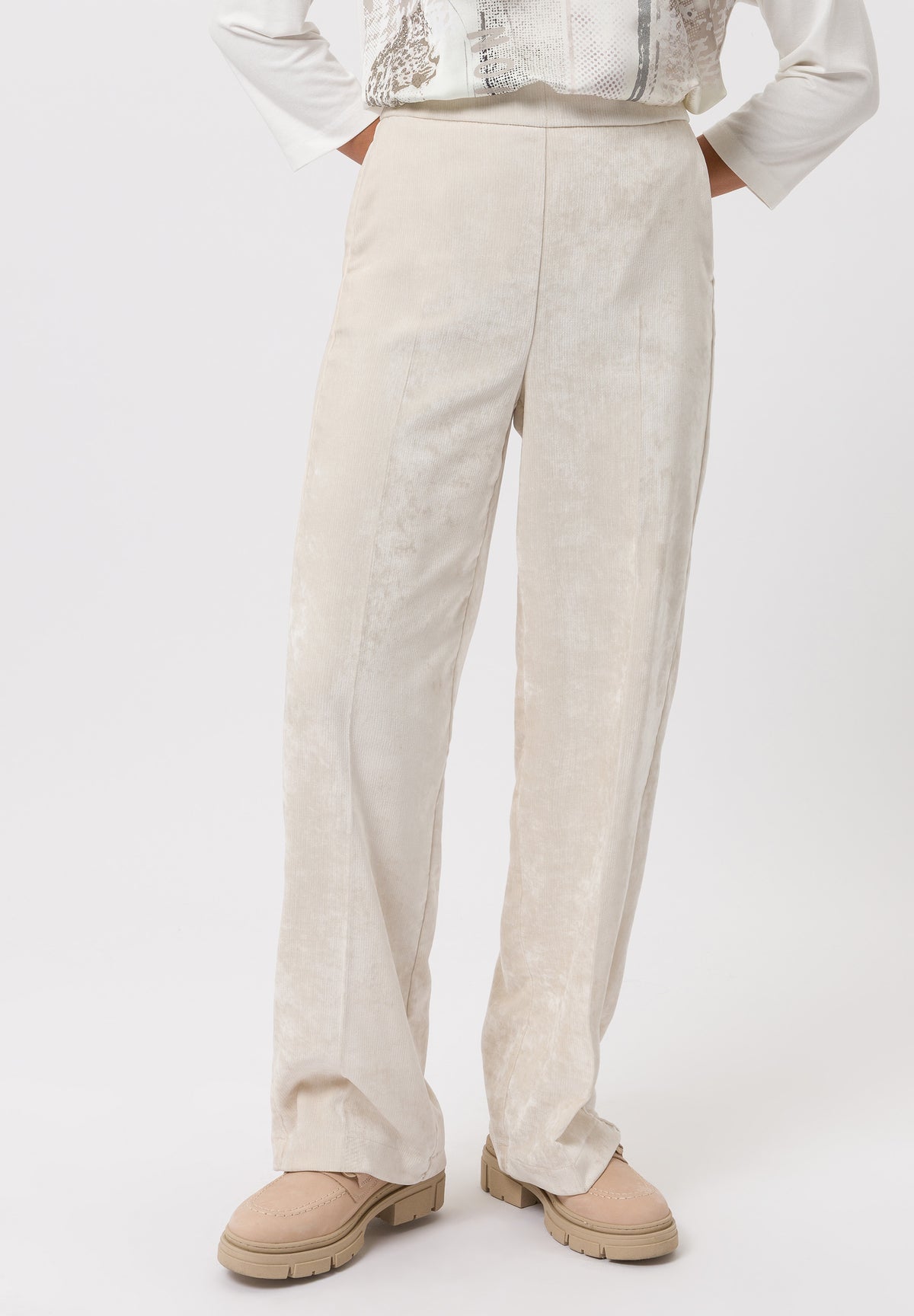 Tuzzi Cream Corduory Trousers