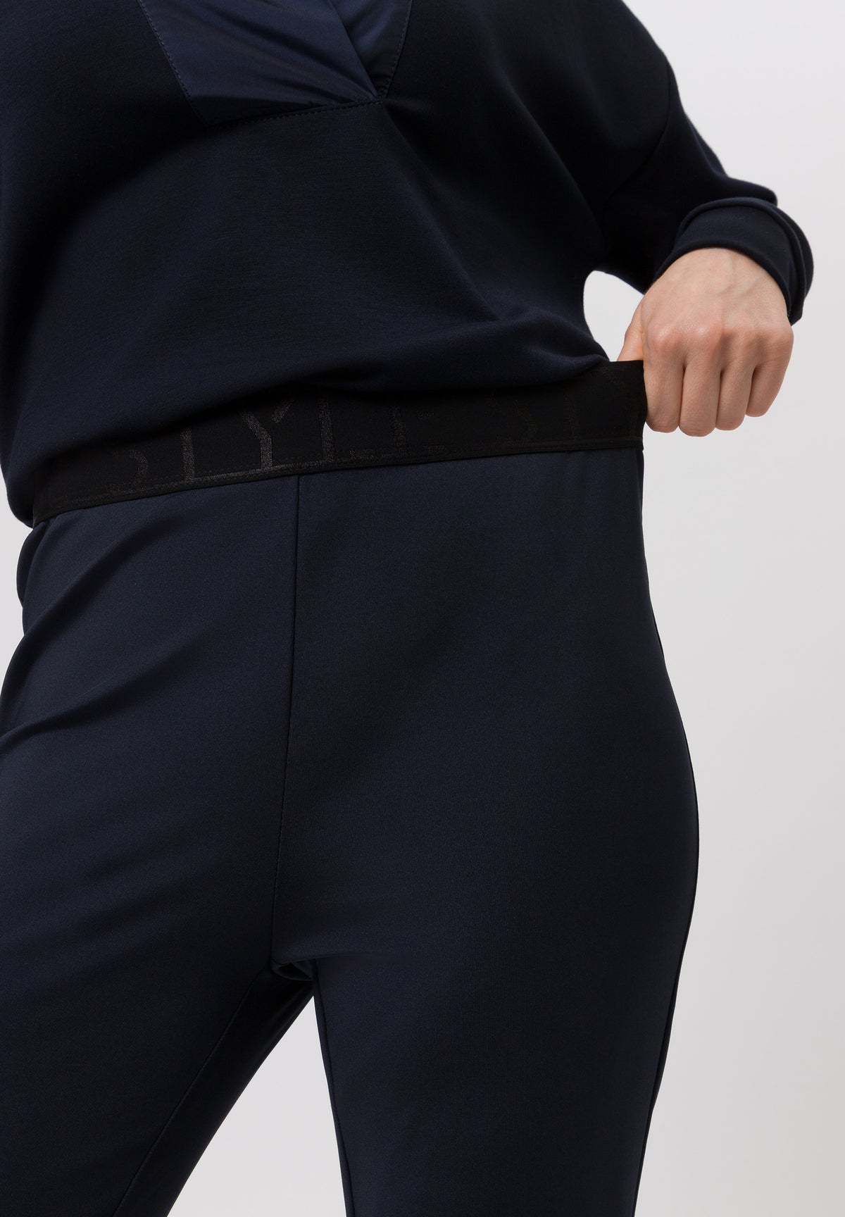 Tuzzi Navy Flared Trousers
