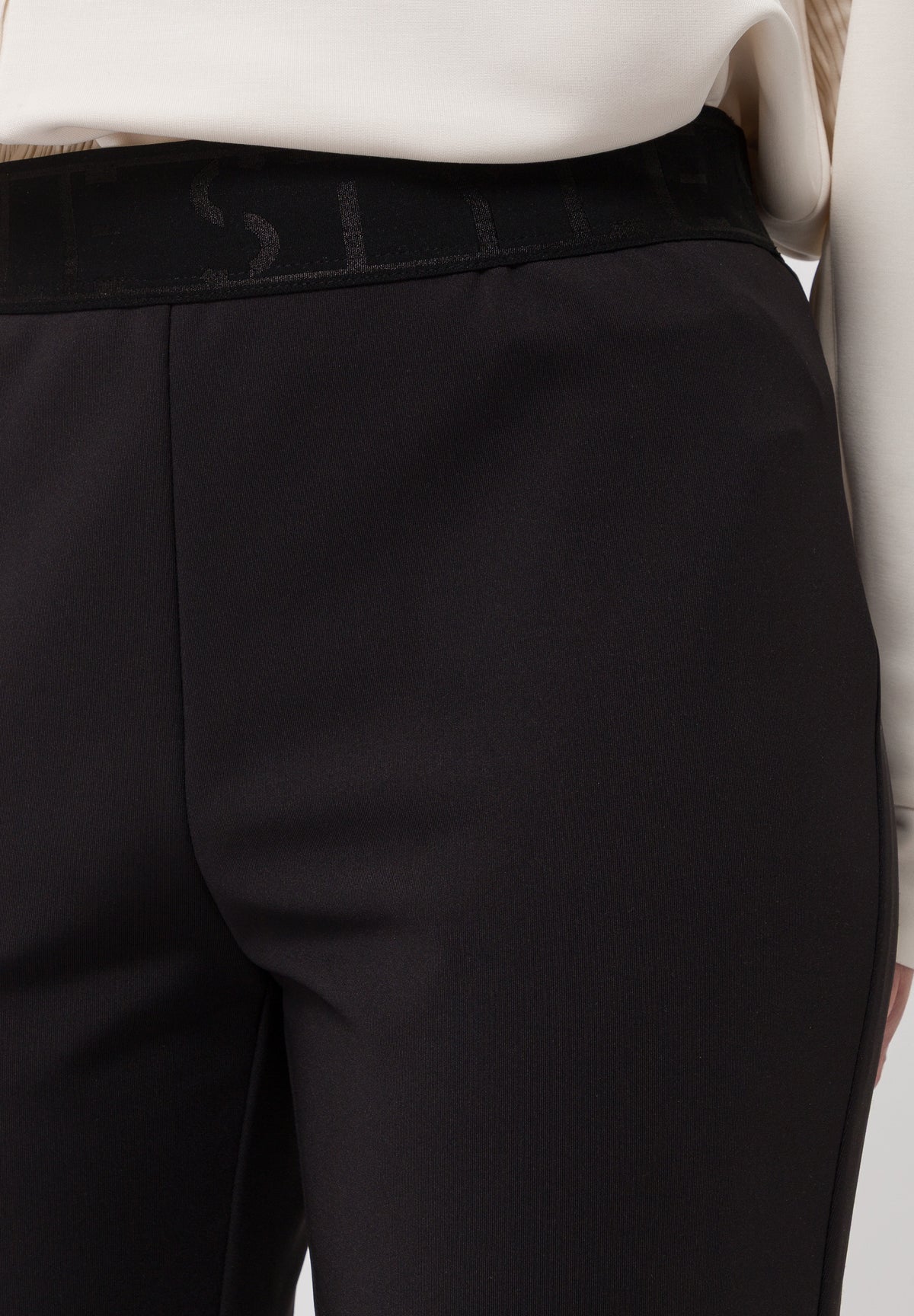 Tuzzi Black Flared Trousers