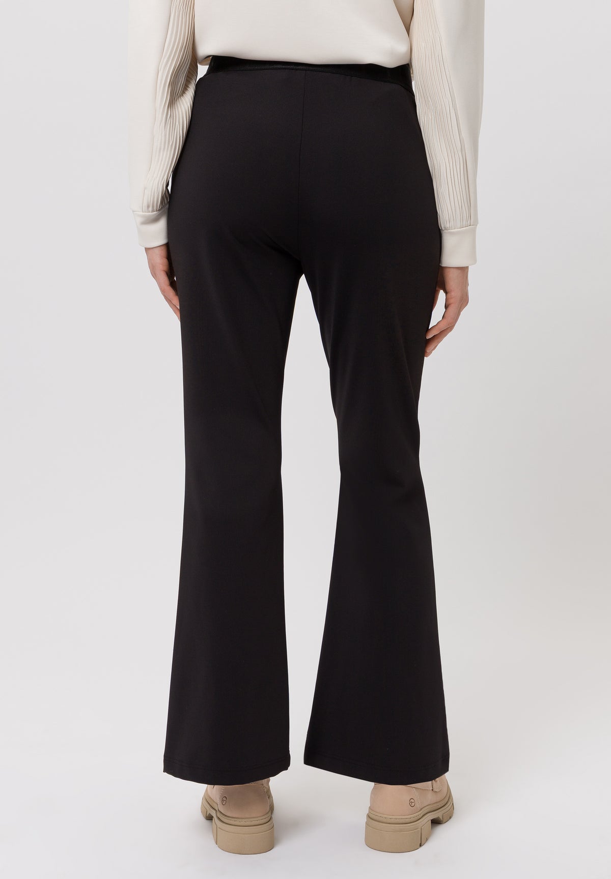 Tuzzi Black Flared Trousers