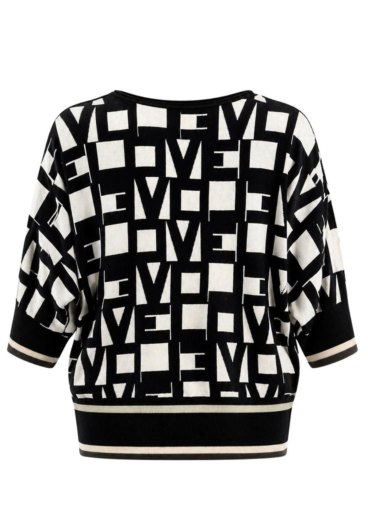 Tuzzi Take The Reins Multi Coloured Geometric Printed Sweater