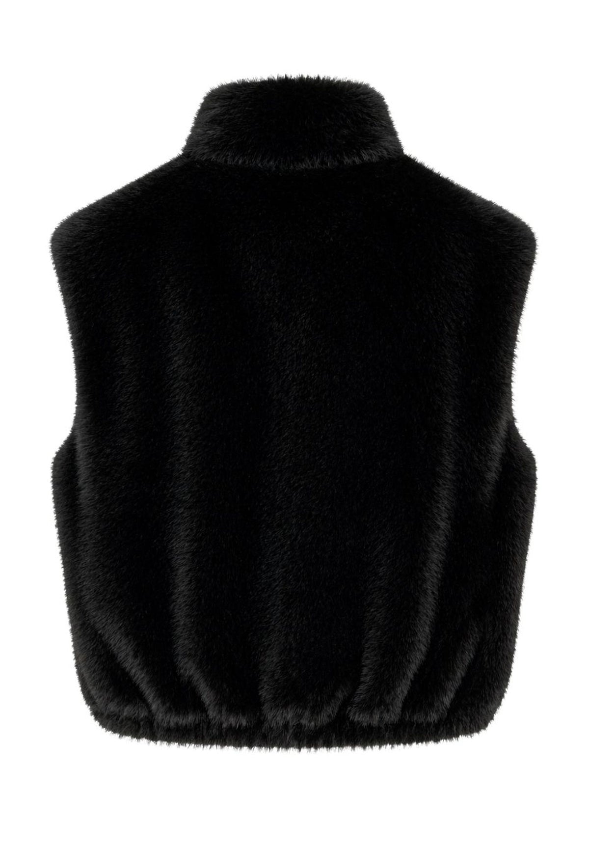 Tuzzi Take The Reins Black Faux Fur Waistcoat