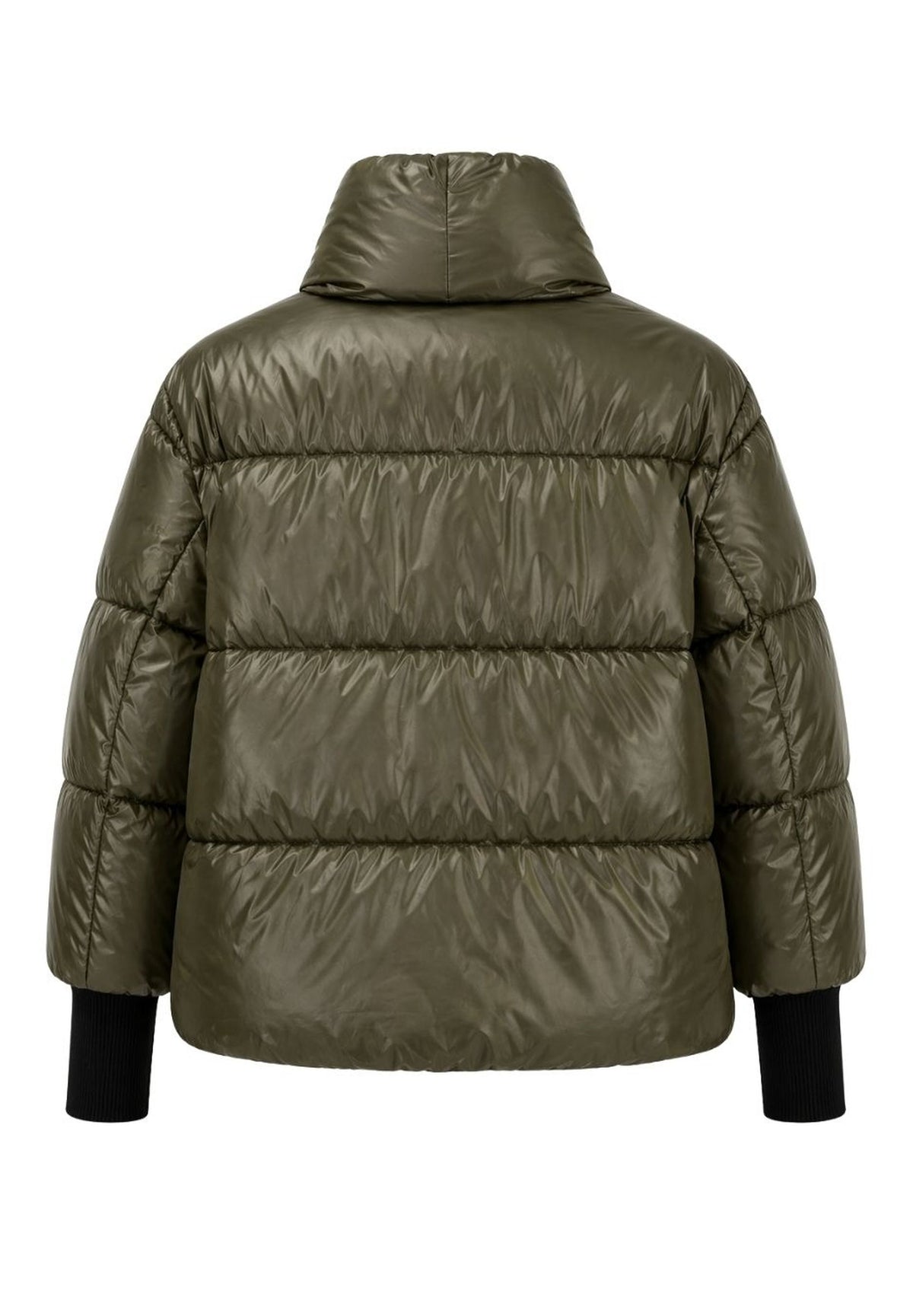 Tuzzi Take The Reins Khaki Quilted Puffer Jacket