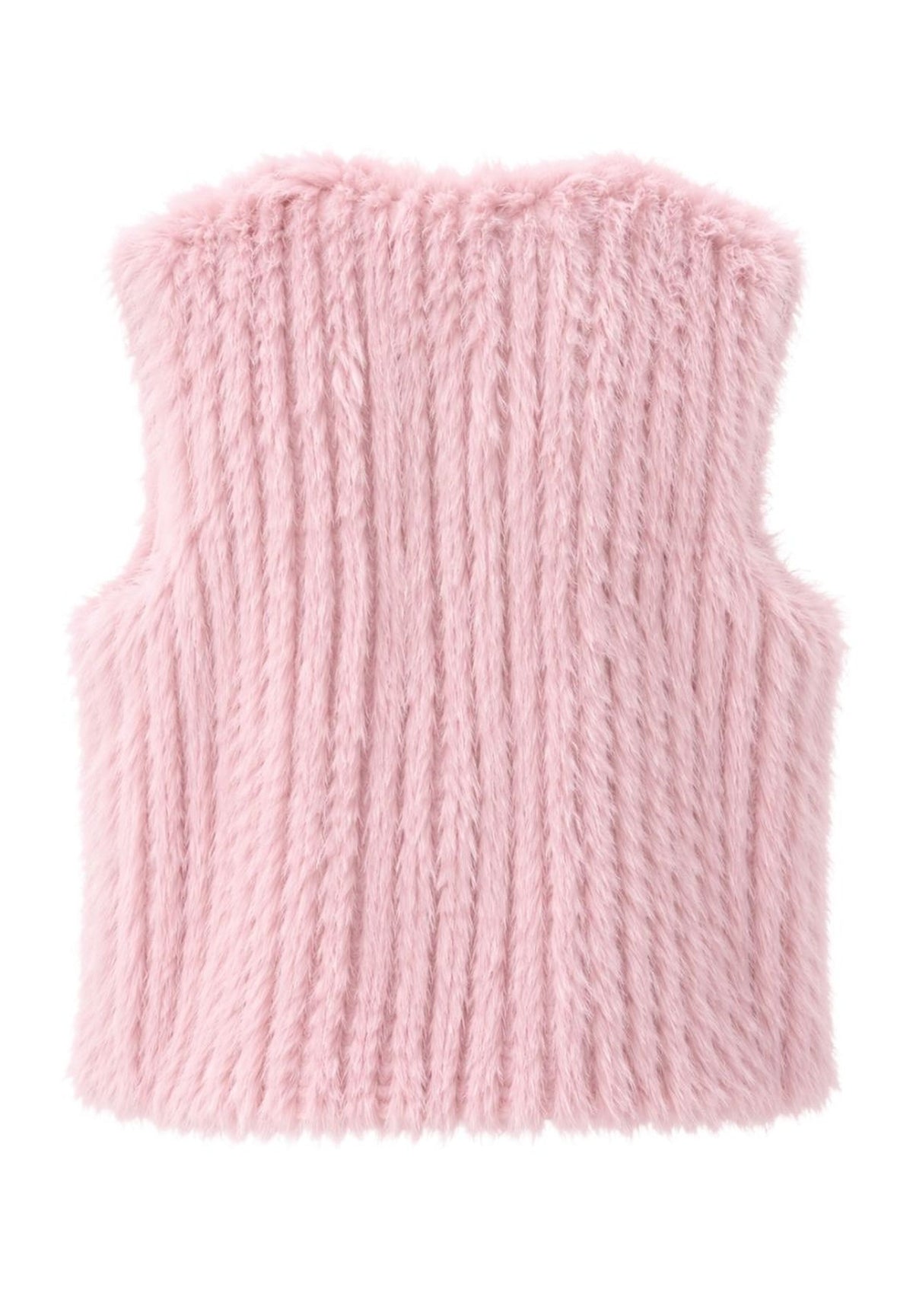 Tuzzi Stay Warm &amp; Cosy Pale Rose Faux Fur Waistcoat