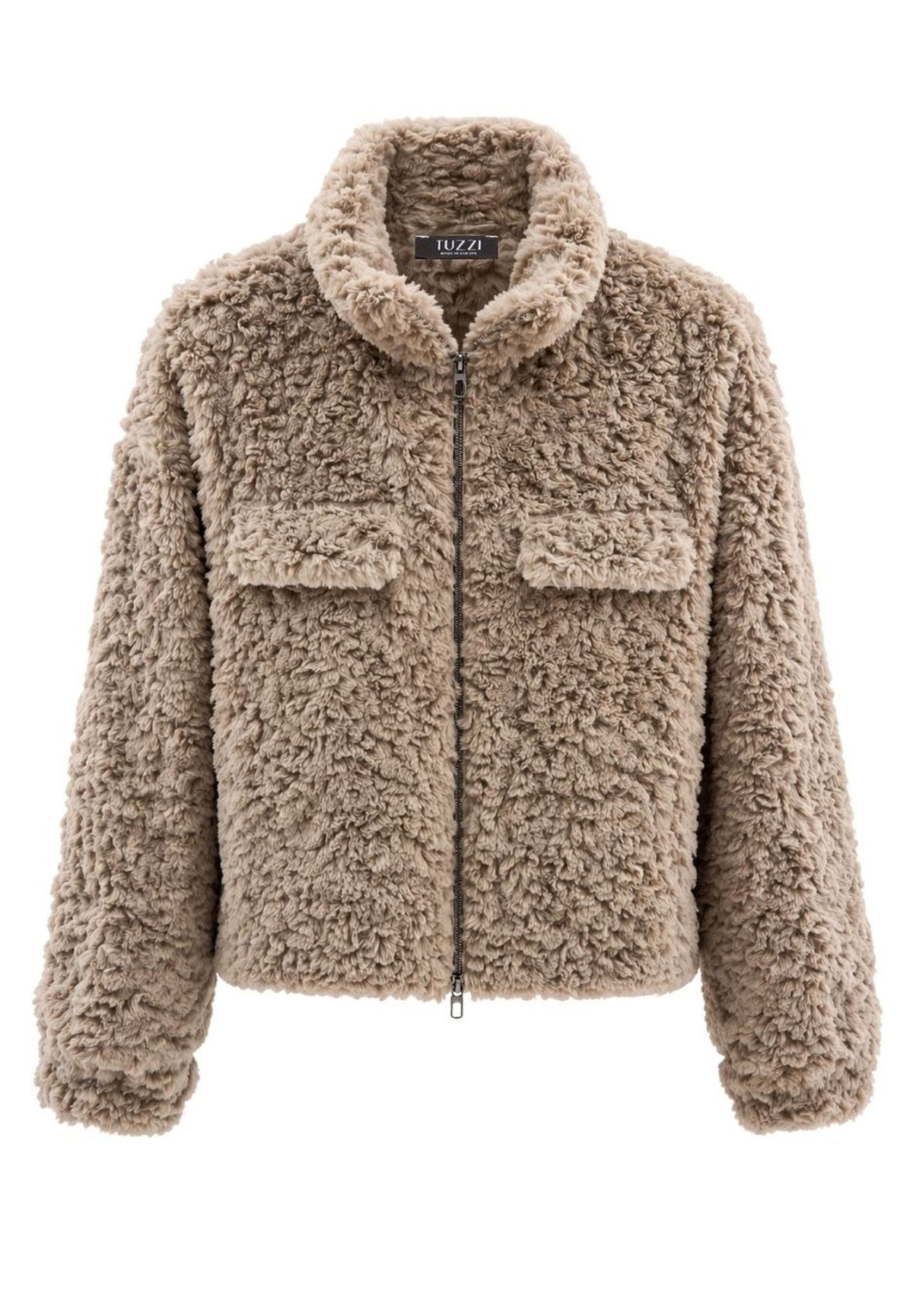 Tuzzi Stay Warm &amp; Cosy Taupe Light Cashmere Jacket