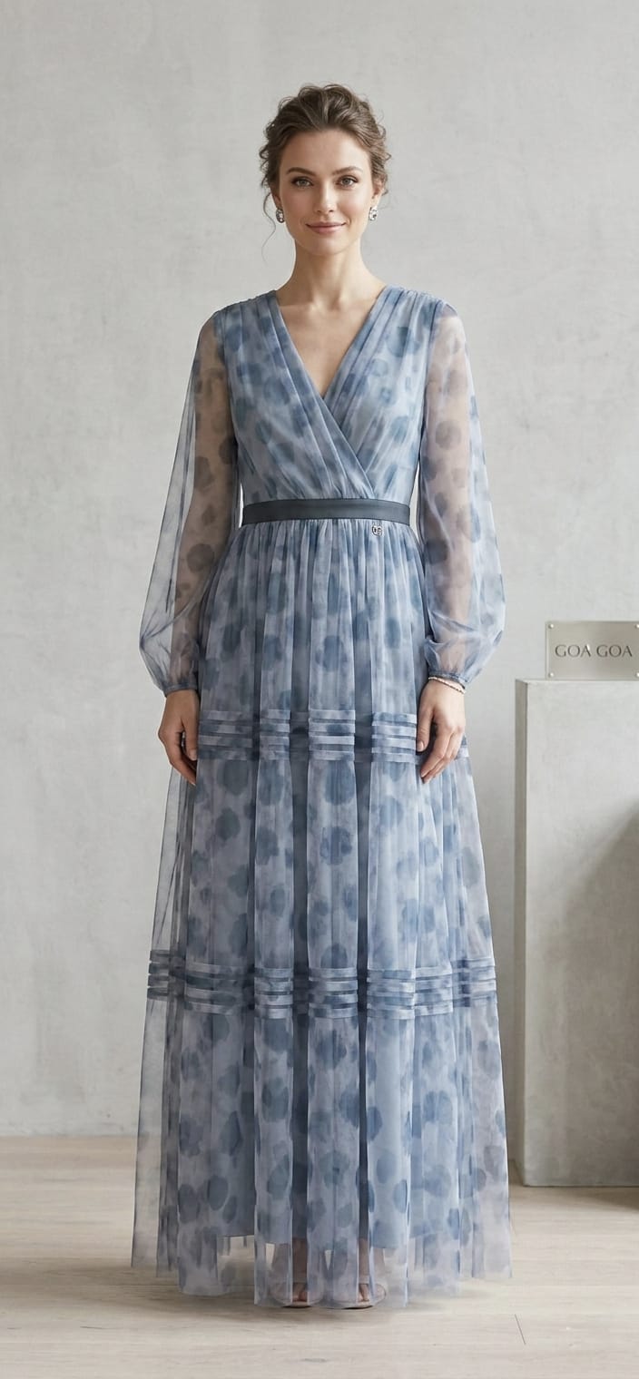 GoaGoa Bubble Print Tulle Dress