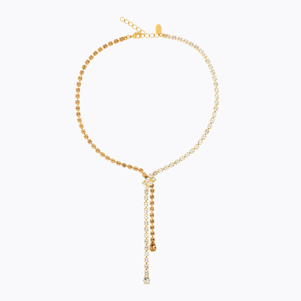 Caroline Svedbom Yvette Necklace Gold Topaz Combo