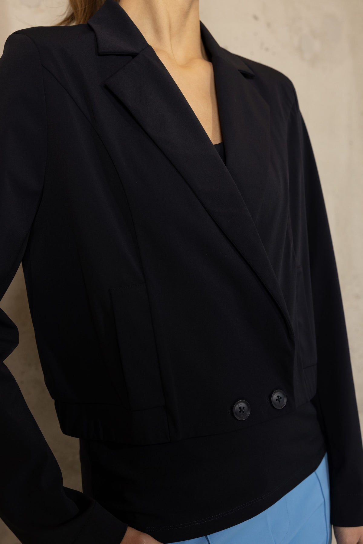 Aime Balance Natasja Dark Blue Bomber Jacket