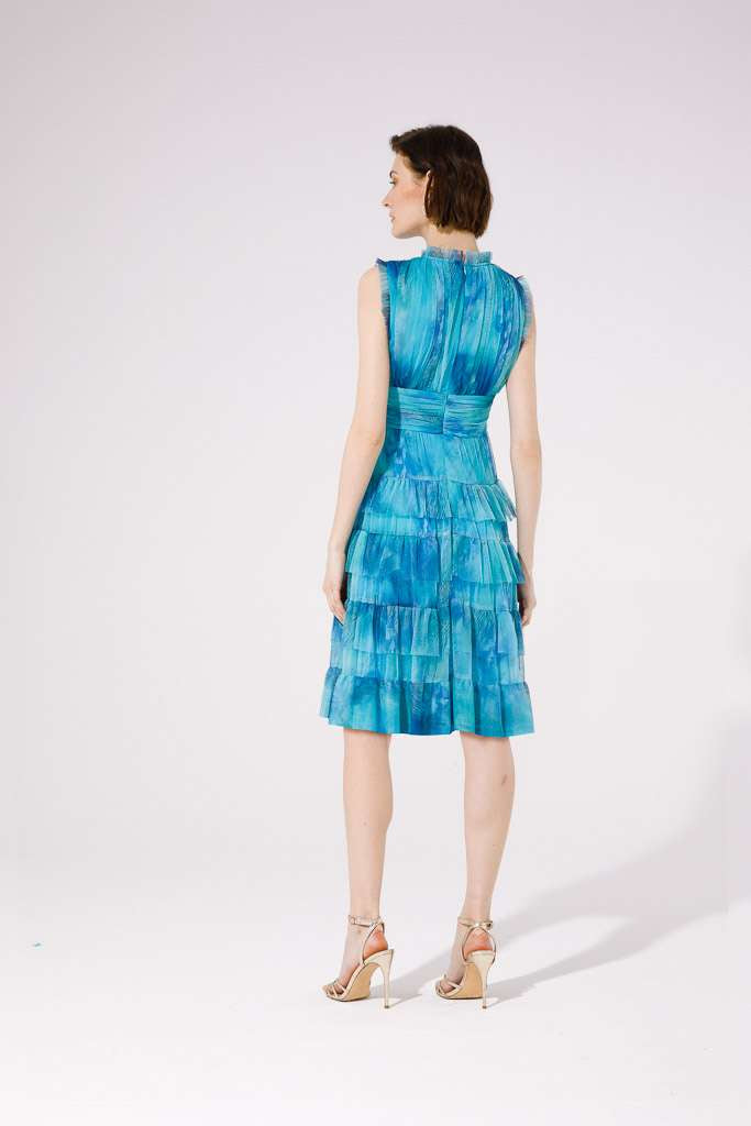 GoaGoa Iconic Aqua Short Tulle Blue Dress