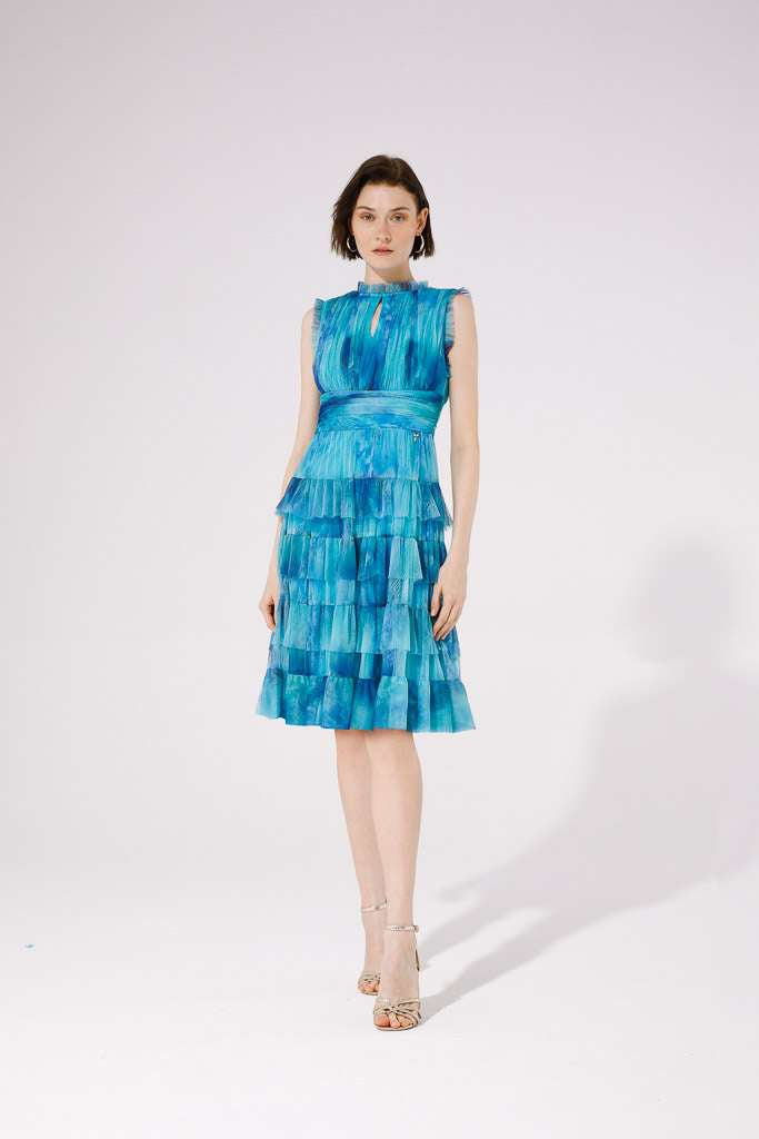 GoaGoa Iconic Aqua Short Tulle Blue Dress