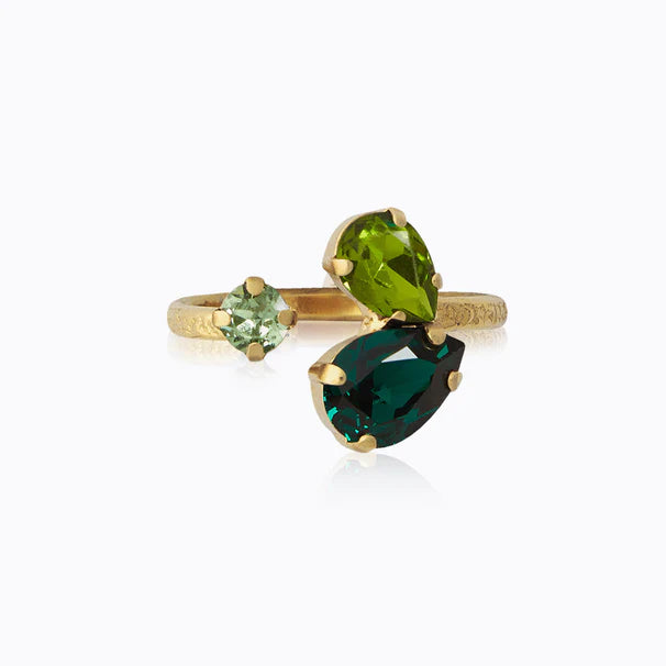 Caroline Svedbom Alisia Ring Gold Green Combo