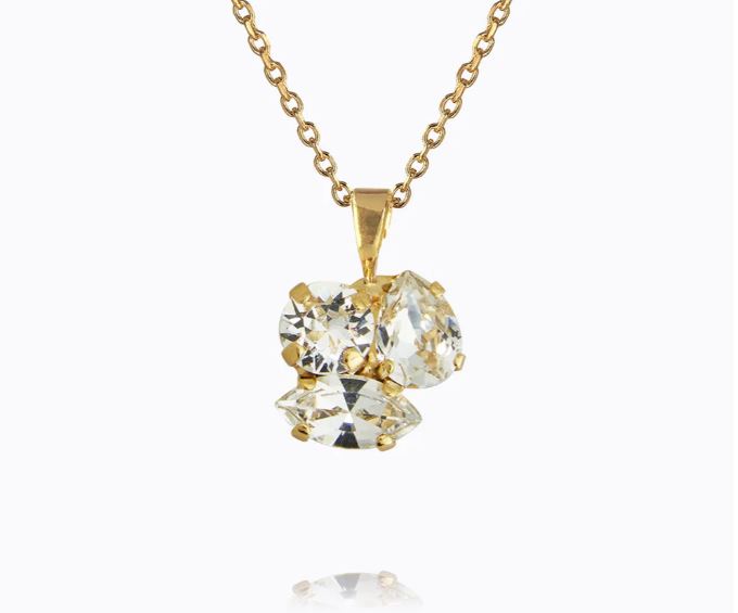 Caroline Svedbom Ana Necklace Gold Crystal