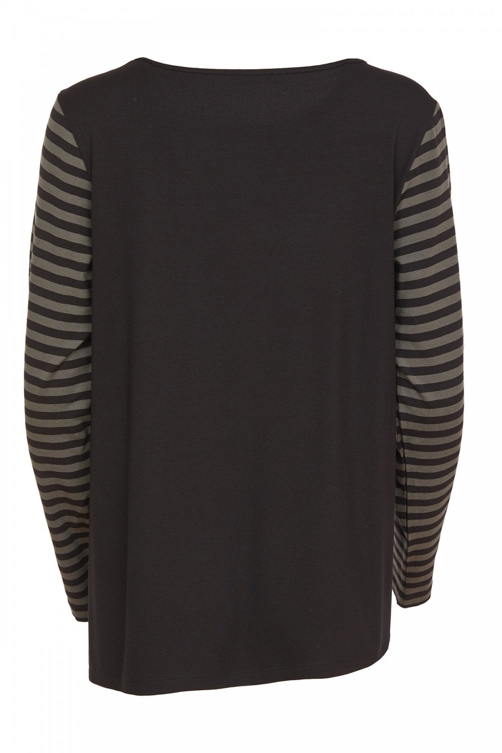 Naya Angle Hem Green/Black Top Stripe Sleeve