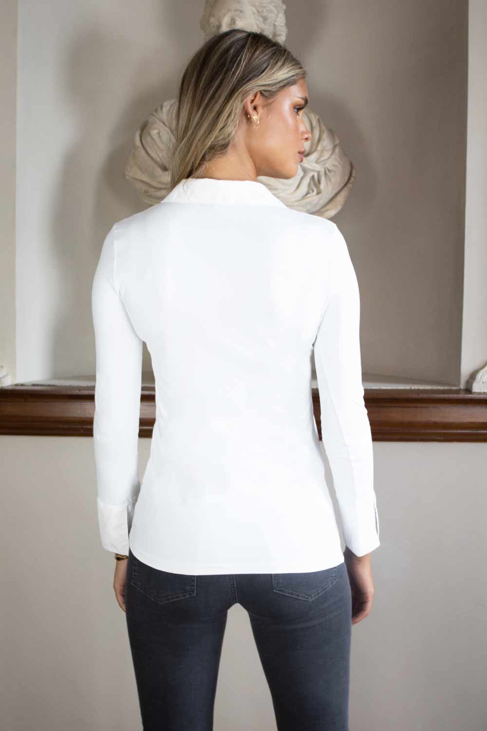 NO2MORO White Anna Layering Shirt