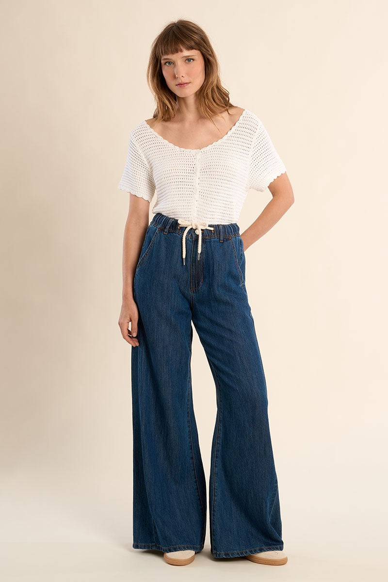 Molly Bracken Baggy Drawstring Jeans