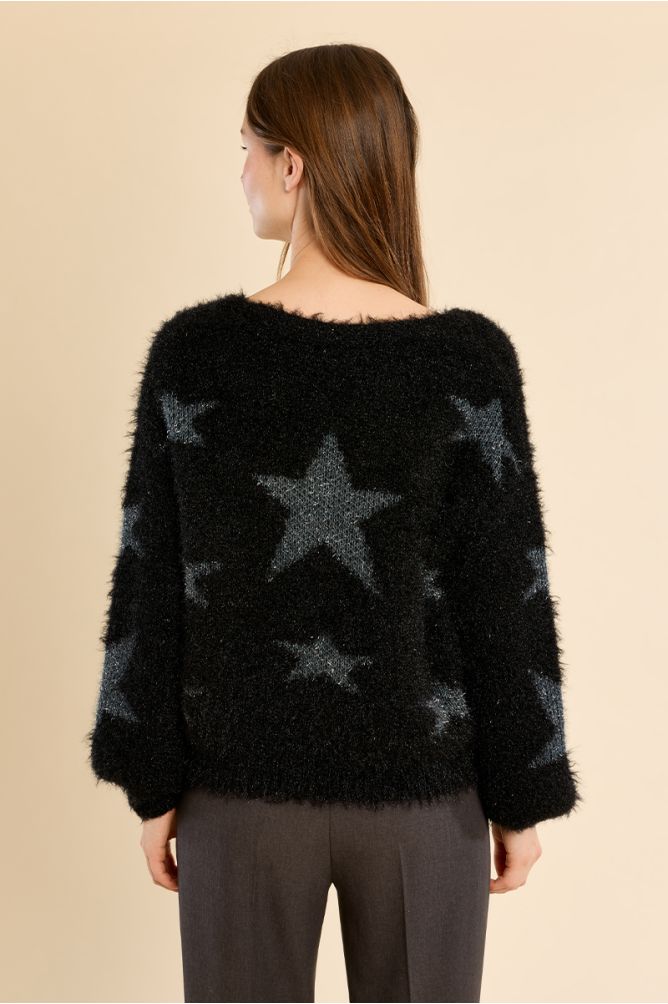 Molly Bracken Black Balloon Sleeve Cardigan