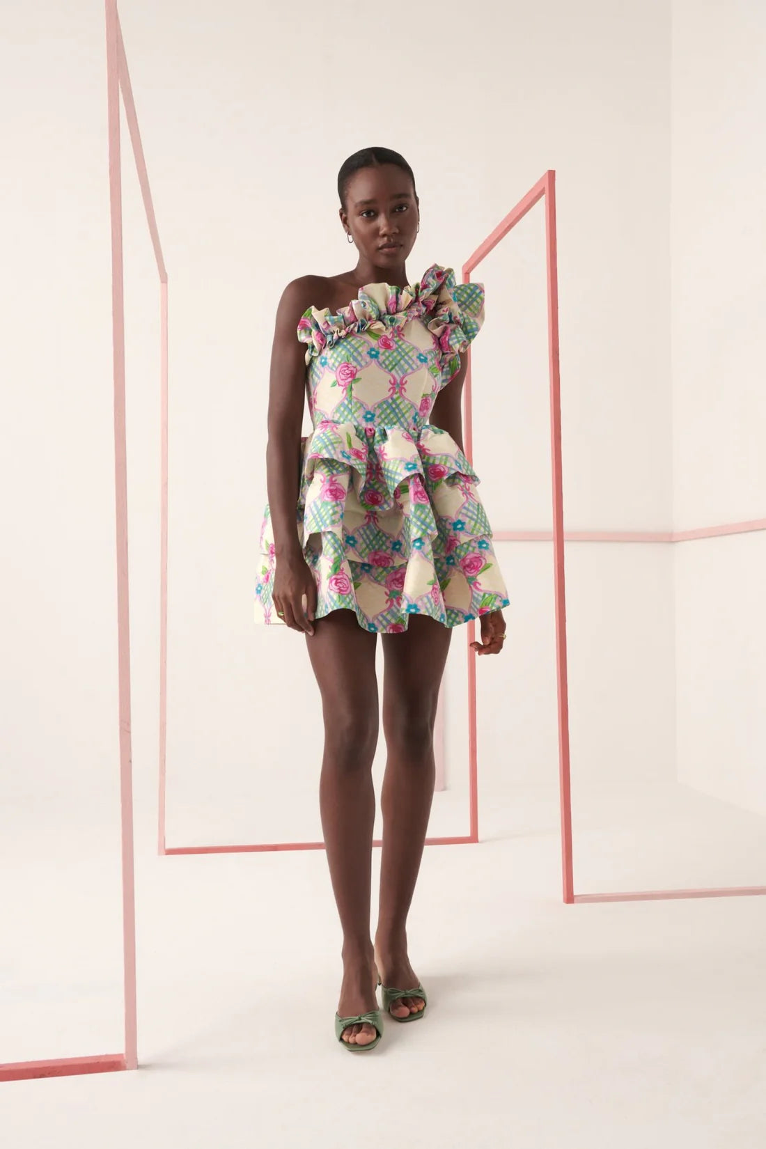 Celia B Multi Cololured Baltic Floral Dress