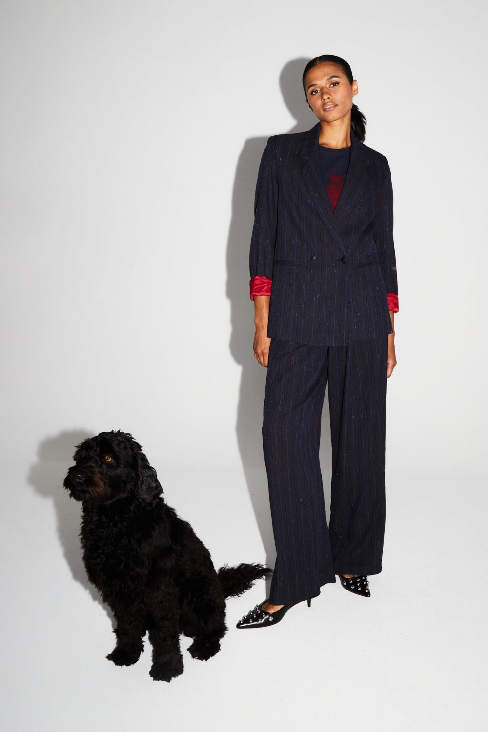 IMPREVU Bordeaux Ema Heritage Navy Blazer