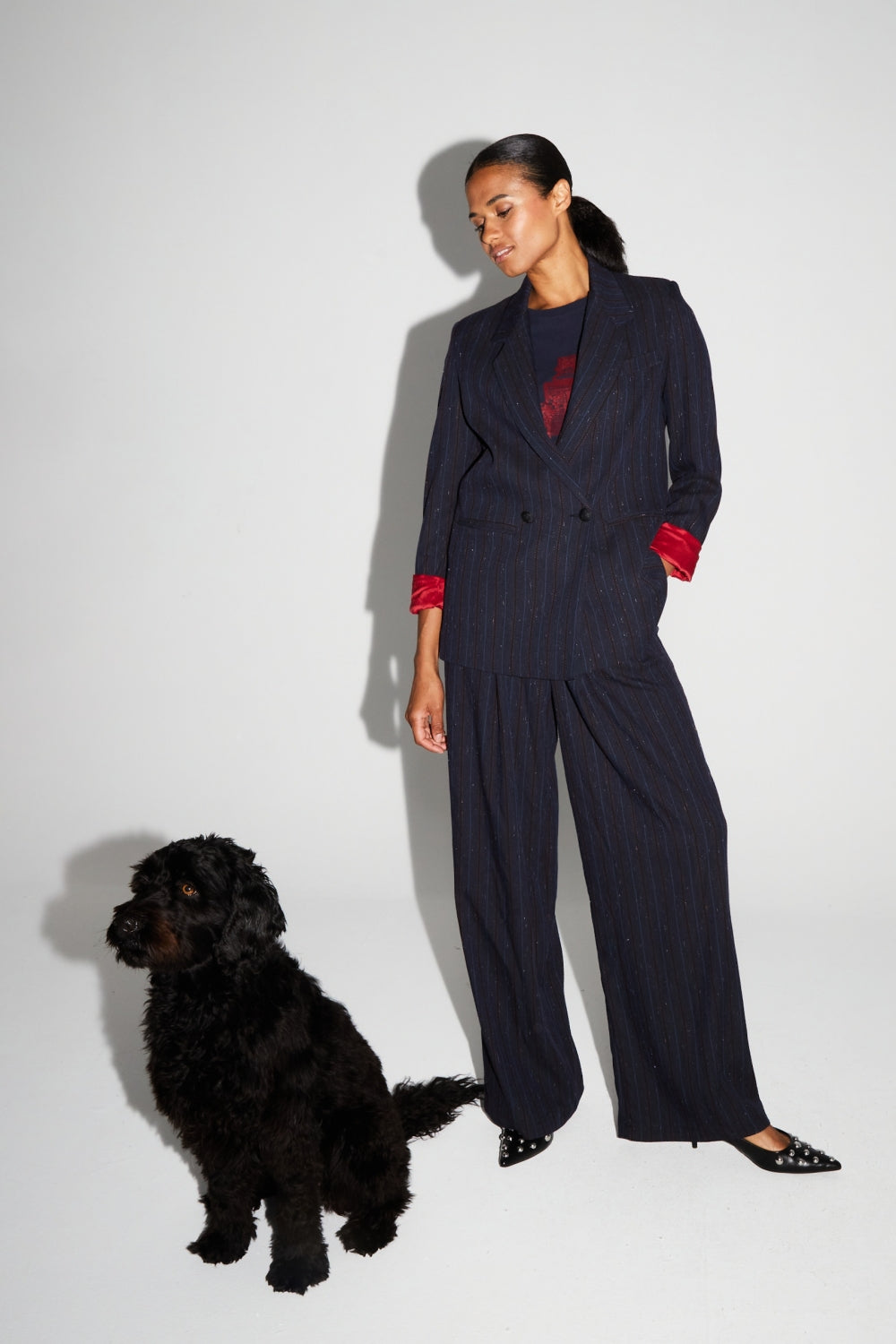 IMPREVU Bordeaux Ema Heritage Navy Blazer