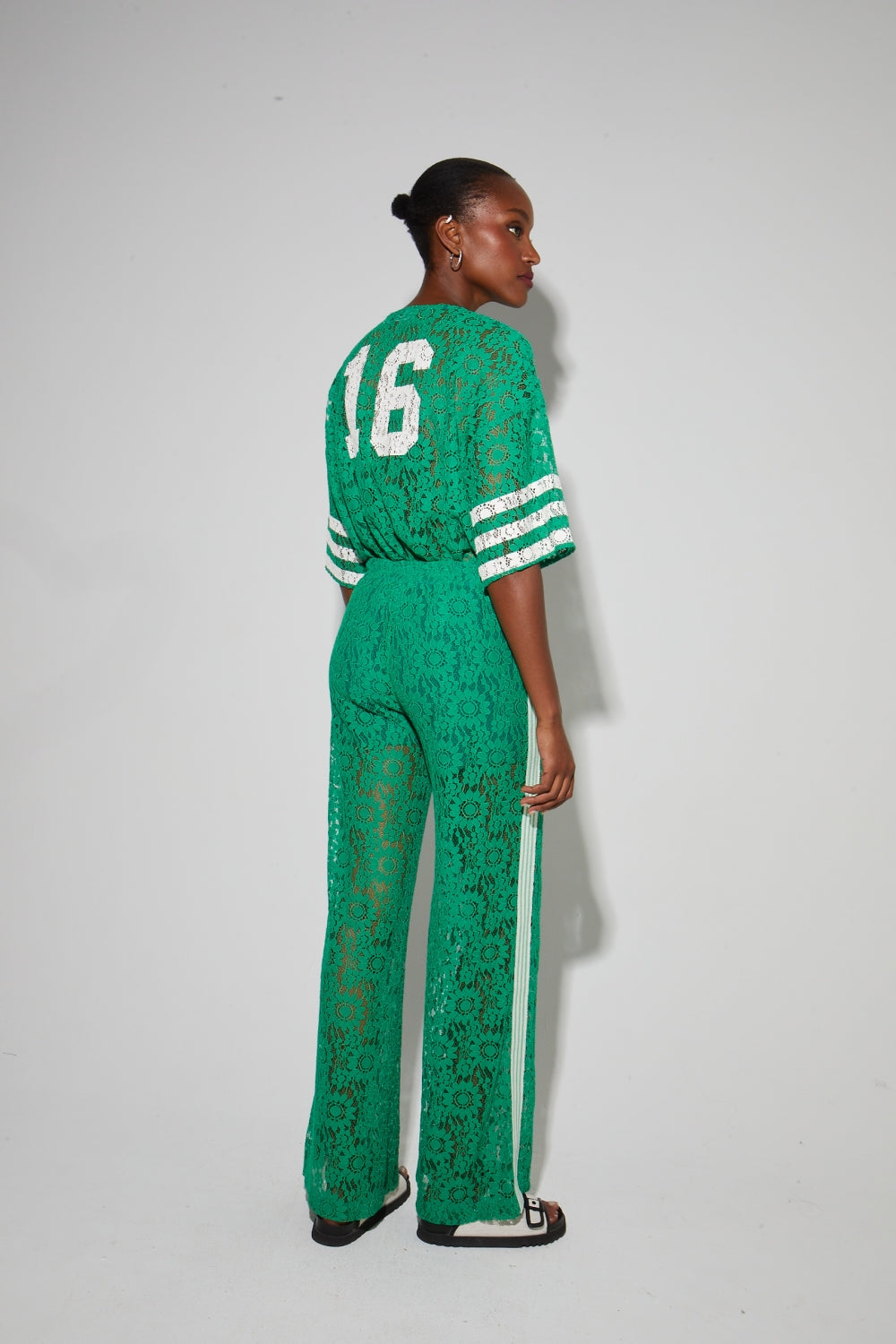 Imprevu College Billy Dentelle Blouse - Green