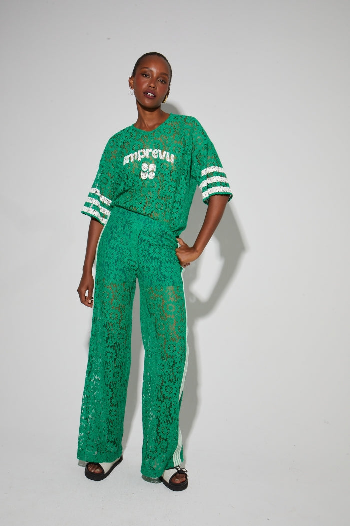 Imprevu College Billy Dentelle Blouse - Green