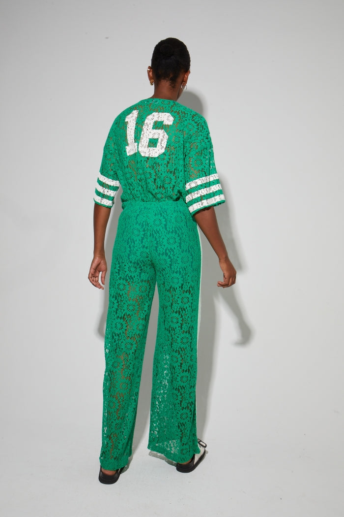 Imprevu College Billy Dentelle Blouse - Green